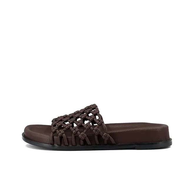 ZSBELLA Beach Sandals Women's Yellow Brown-2