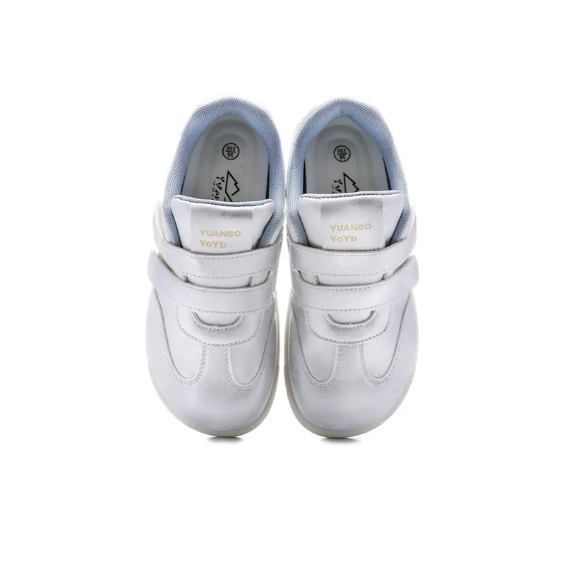 Ordifen Low Top Skateboard Shoes Women's White Light Blue-2