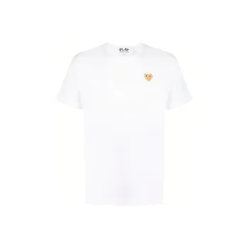 Comme Des Garcons Play Gold Heart T shirt