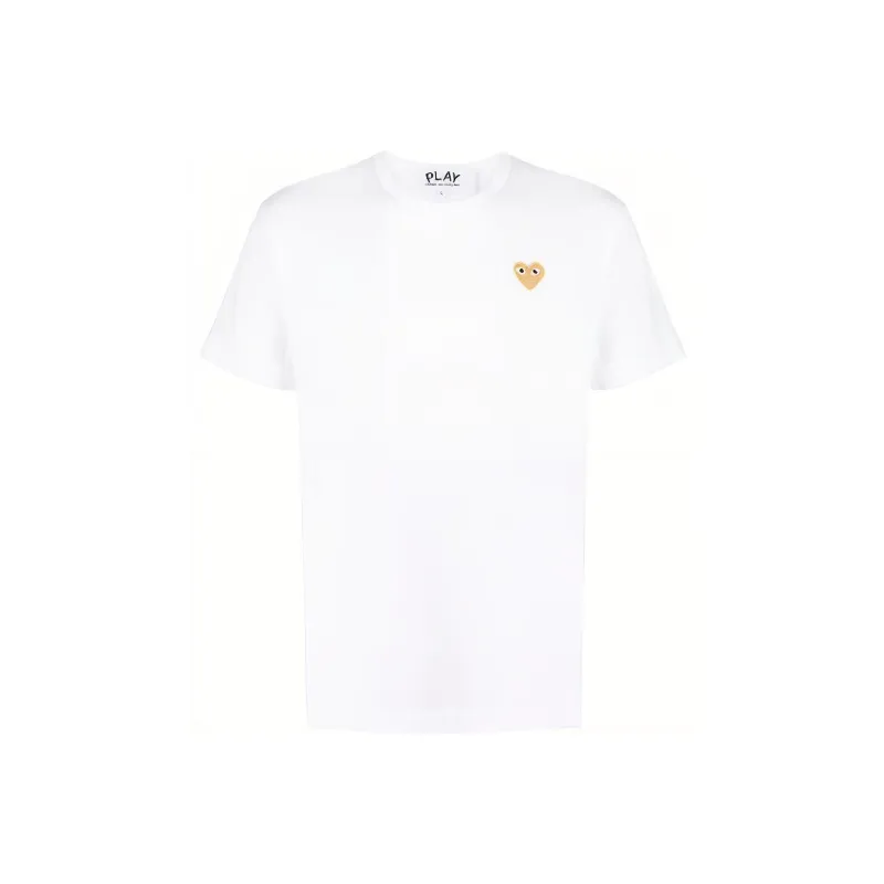 Comme Des Garcons Play Gold Heart T shirt-0