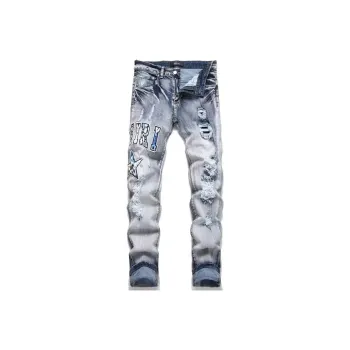 RASHOMONG Jeans Unisex Blue