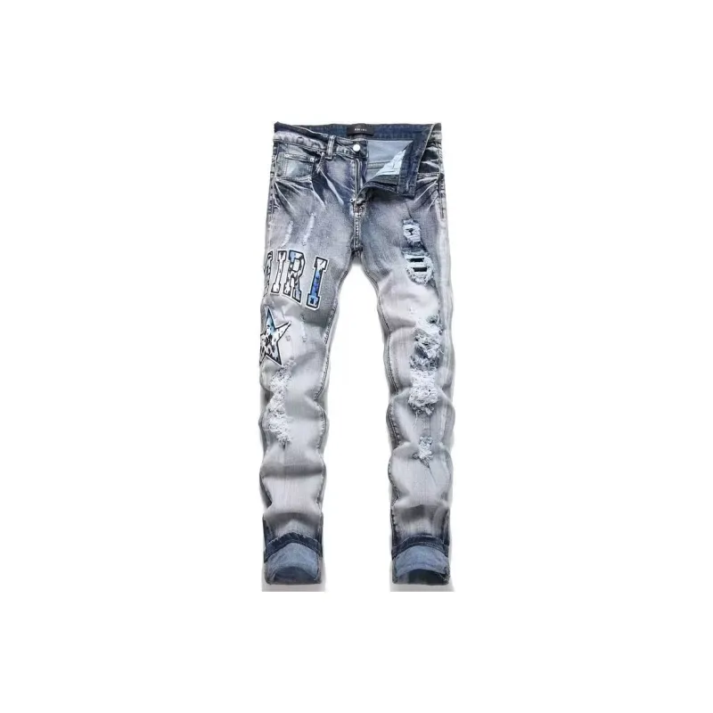 RASHOMONG Jeans Unisex Blue-0