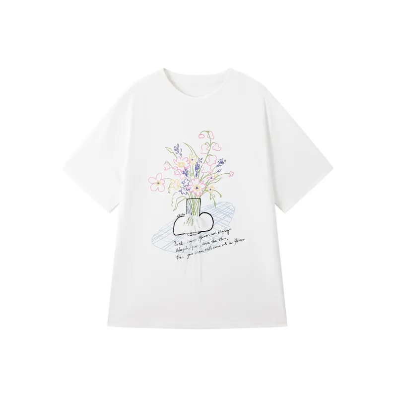 LEDIN T Shirts Women's White-0