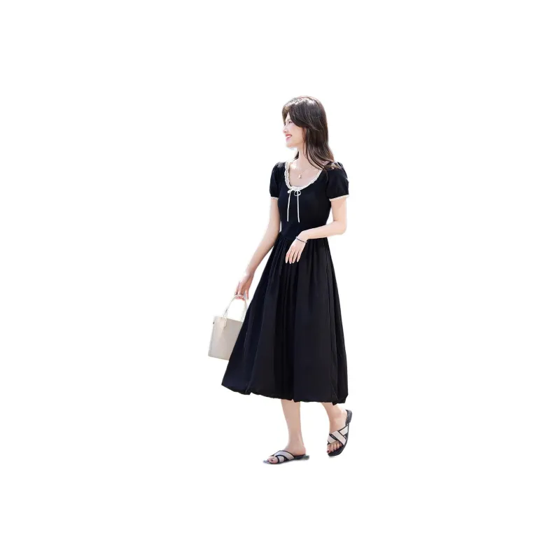 Still Quiet Short Sleeved Dress Women's-0