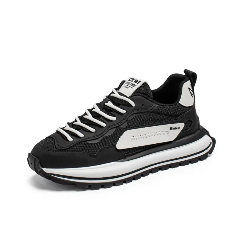 BAKE Slip Resistant And Abrasion Resistant Coverage Low Top Chunky Sneakers Men's-1