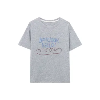 CHARM PICK T Shirts Women's Gray