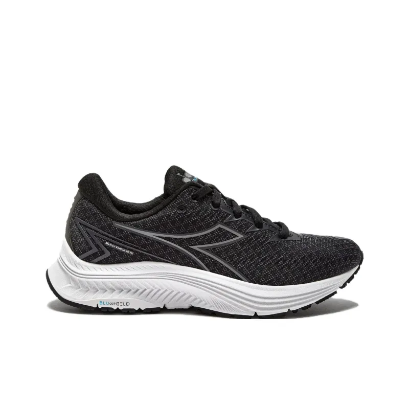 Diadora Anti Slip Wear Resistant Low Top Casual Long Distance Running Shoes Women's Black-1