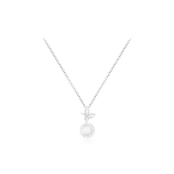 HAPPY BEAN Chalcedony Necklaces Women's