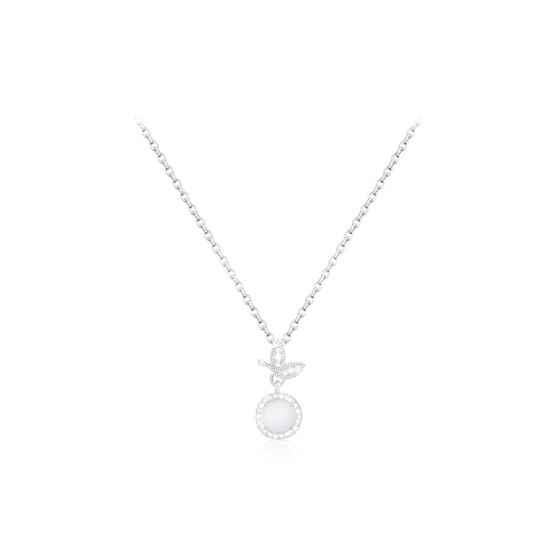HAPPY BEAN Chalcedony Necklaces Women's-0