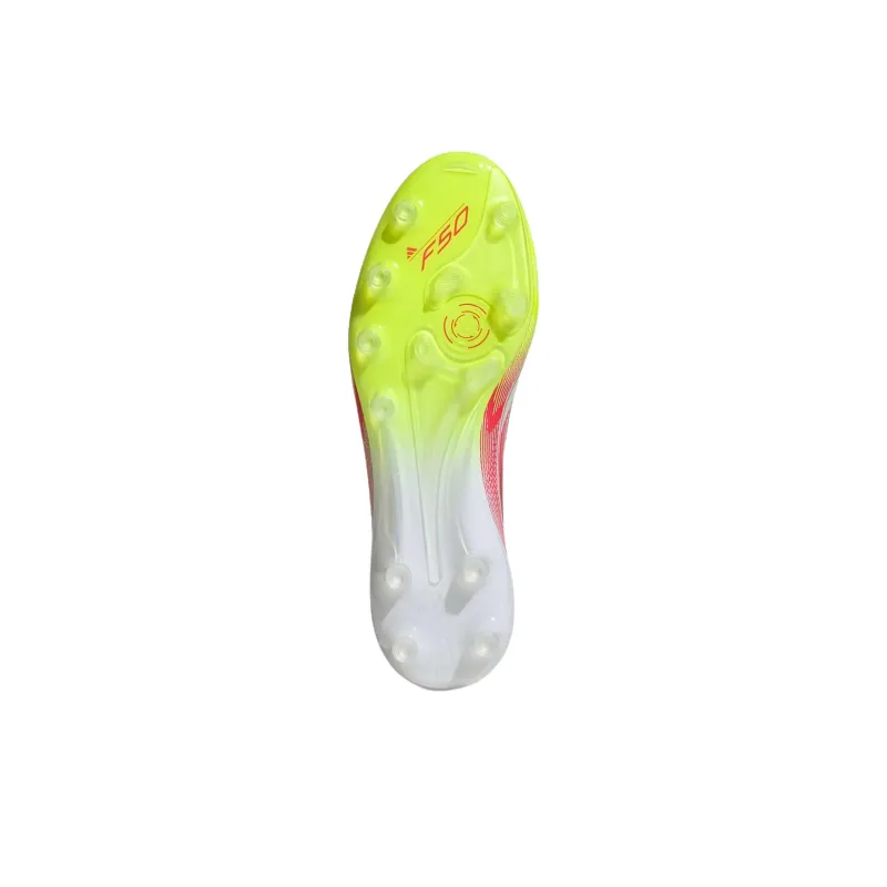 Adidas F50 ELITE Soccer Shoes Women's White Red Yellow-5