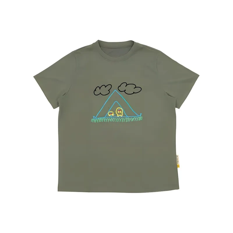 Ankorau T Shirt Women's Khaki Green-0