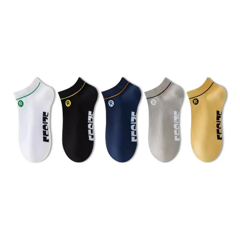 LUOLIAN Ankle Socks Men's 5 Pack-0
