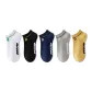 1 white, 1 black, 1 yellow, 1 gray, 1 blue