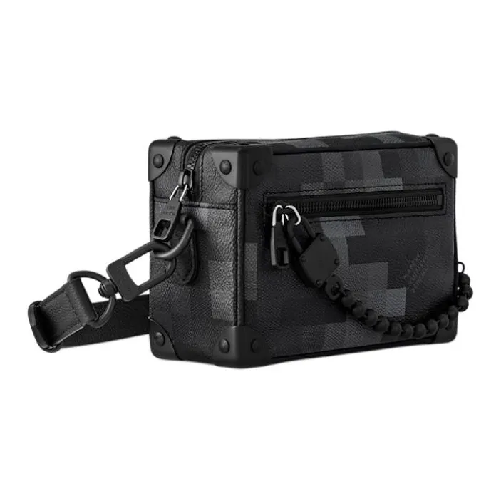 LOUIS VUITTON SOFT TRUNK Coated Canvas Wallet Mini Men's Black-2