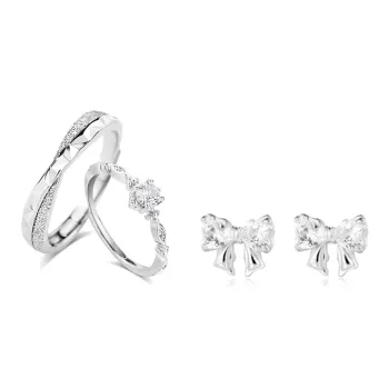 TRUE ME Sterling Silver Stud Earrings Unisex