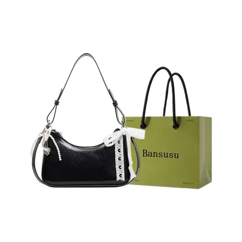 Bansusu PU Shoulder Bag Women's Ecru/Black/Pink/Yellow-4