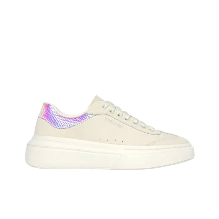Skechers Cordova Classic Low Top Skateboard Shoes Women's Ecru-1