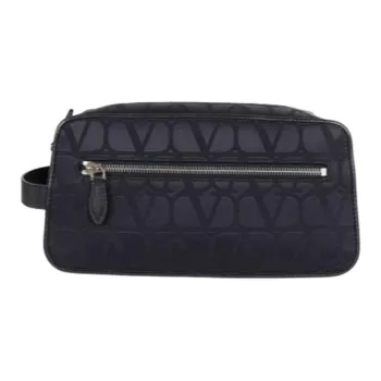 Valentino GARAVANI Nylon Toiletry Bag Men's Dark Blue