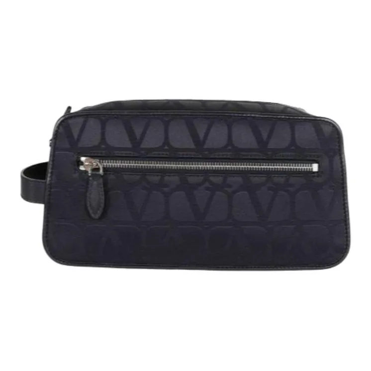 Valentino GARAVANI Nylon Toiletry Bag Men's Dark Blue-0