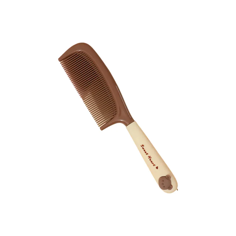 Love Of Wormwood Cartoon Bear Milk Tea Comb Hairdressing Tools Massage Shaping-4