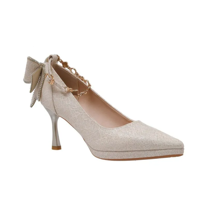 KATHRYN WILSON Slim Heel High Heels 8cm Women's Champagne-8