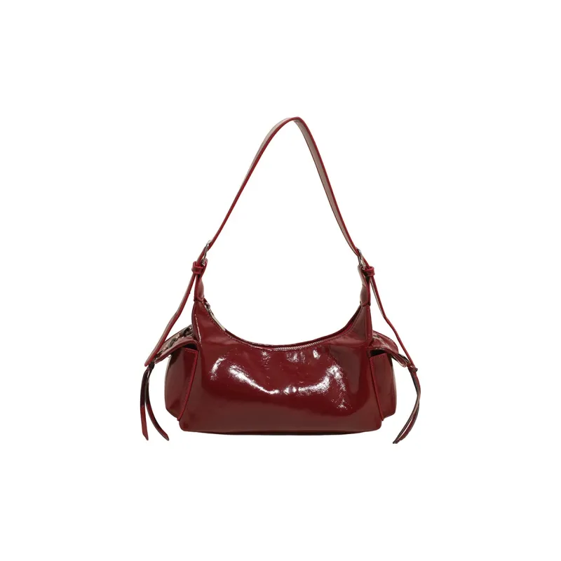 BAODIDAISHU PU Shoulder Bag Regular Women's White/Silver/Blue/Yellow/Red/Black/Denim Blue-26
