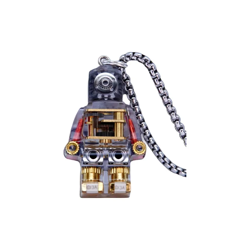 Watermelon Vine Refined, Steampunk, Robot, Pendant, Mechanical Necklace, Vintage Bonus Gifts-6