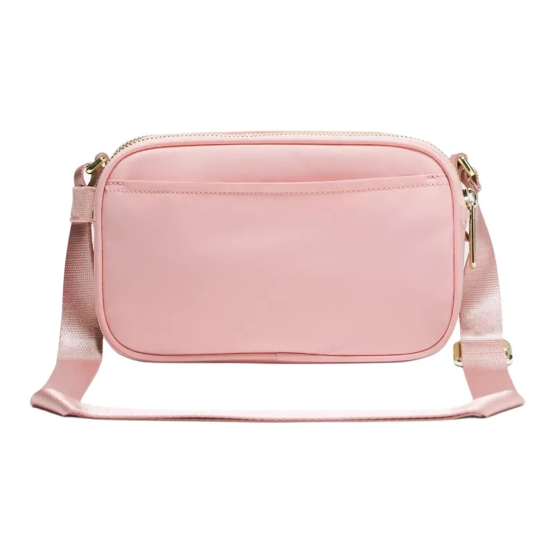 Lululemon Recycled Nylon Camera Bag, Shoulder Bag, Crossbody Bag Women's Haze Pink Red-1
