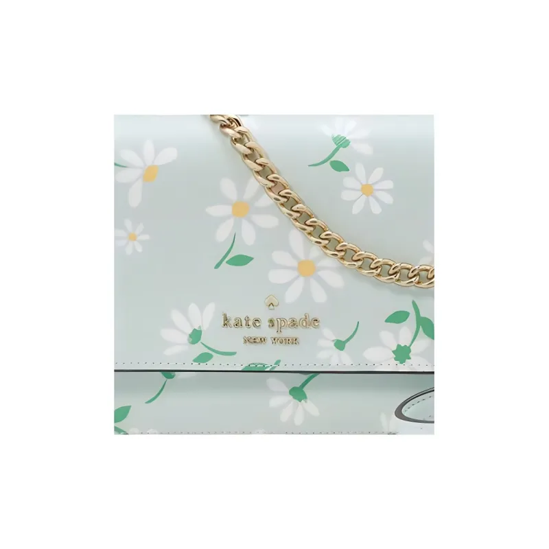 Kate Spade Cross Grain PVC Crossbody Bag, Shoulder Bag Trumpets Women's Crystal Blue Multicolor-4