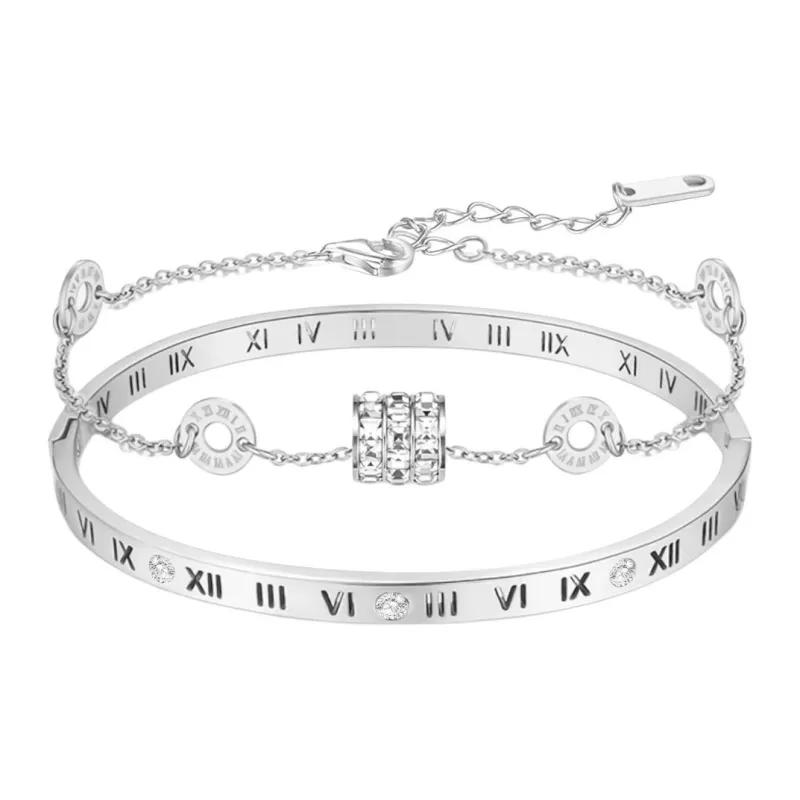 ALI THE FOX Titanium Steel Bracelets Women's-19