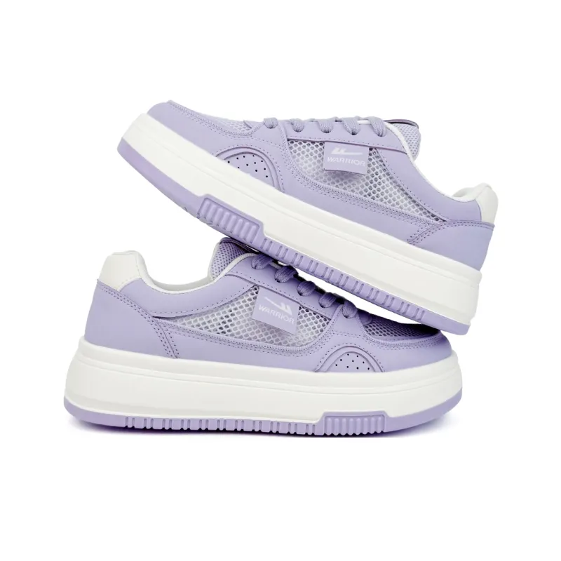 Warrior Slip Resistant Cushioning And Breathable Low Top Skateboard Shoes Women's Purple-3