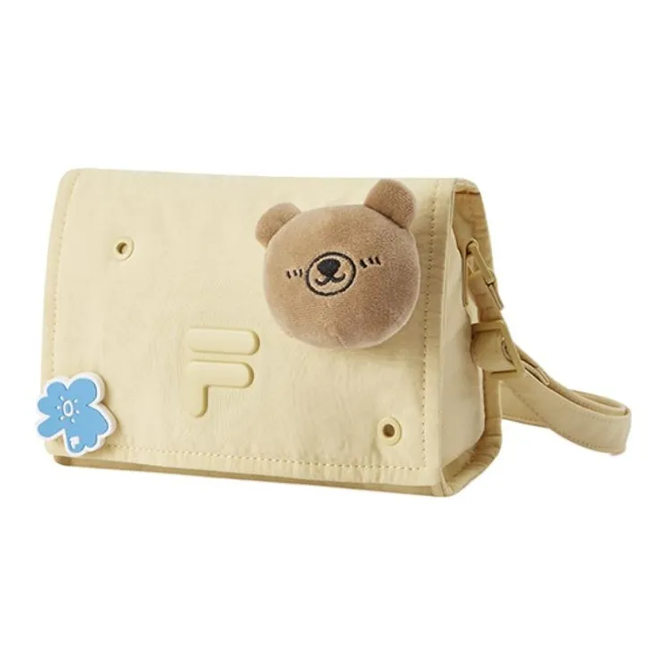 FILA FUSION Fabric Shoulder Bag, Crossbody Bag Women's Pai Banana Yellow-1