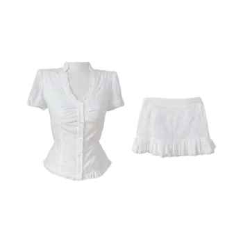 MA JOURNEE Two Piece Skirt Sets Women's