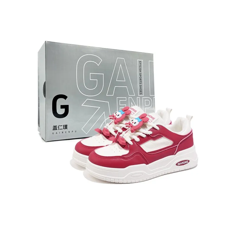 Gai Renpu Anti Slip And Wear Resistant Height Increasing Low Top Skateboard Shoes Women's-0