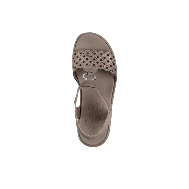 Skechers Rumble On One Strap Sandals Women's Taupe-2