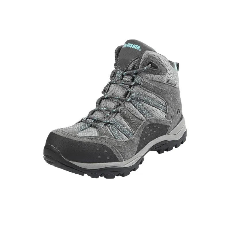 NORTHSIDE Anti Slip Wear Resistant Mid Top Hiking Shoes Women's Gray-1