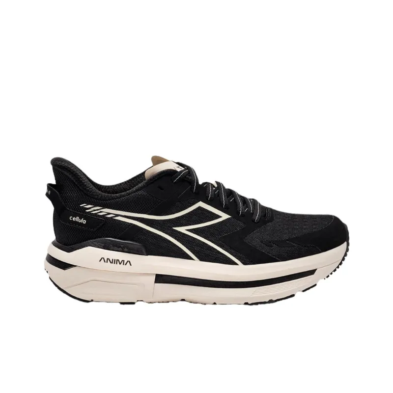 Diadora Anti Slip Wear Resistant Low Top Casual Training Running Shoes Women's Black-1