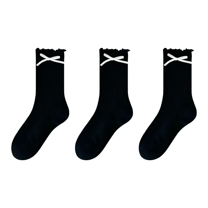 Moremoli Mid Calf Socks Women's 3 Pack-4