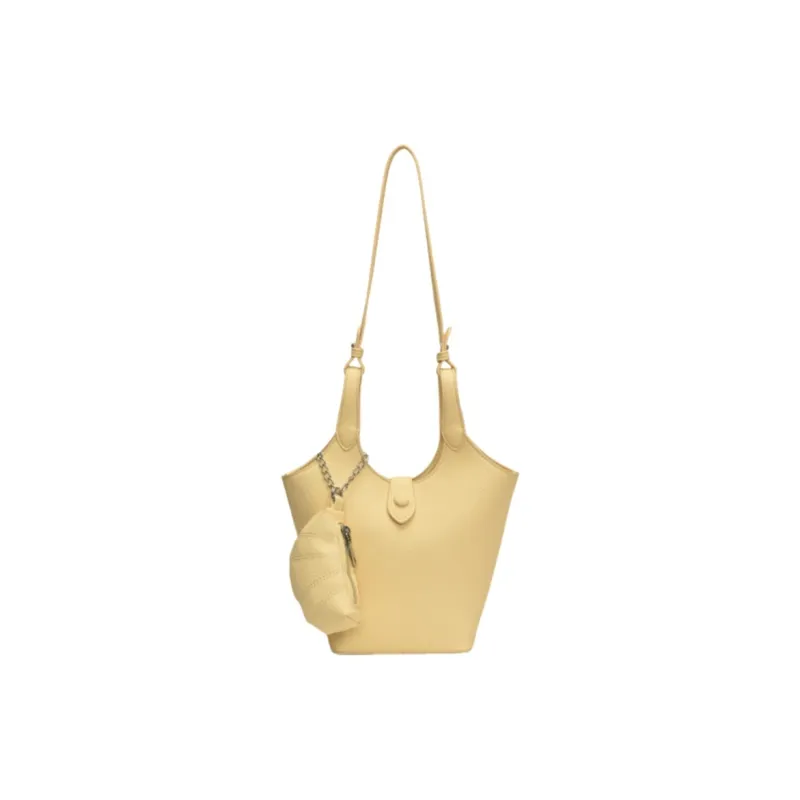 GATOER PU Shoulder Bag Women's Pink/Yellow/Ecru-6