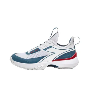 Diadora Cushioning, Wear Resistant Low Top Tennis Shoes Men's White