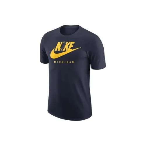 Nike Clothing T Shirts Men Marine Blue