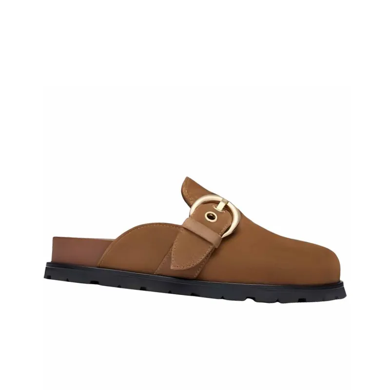 Stuart Weitzman/SW Closed Toe Slippers Women's Brown-2