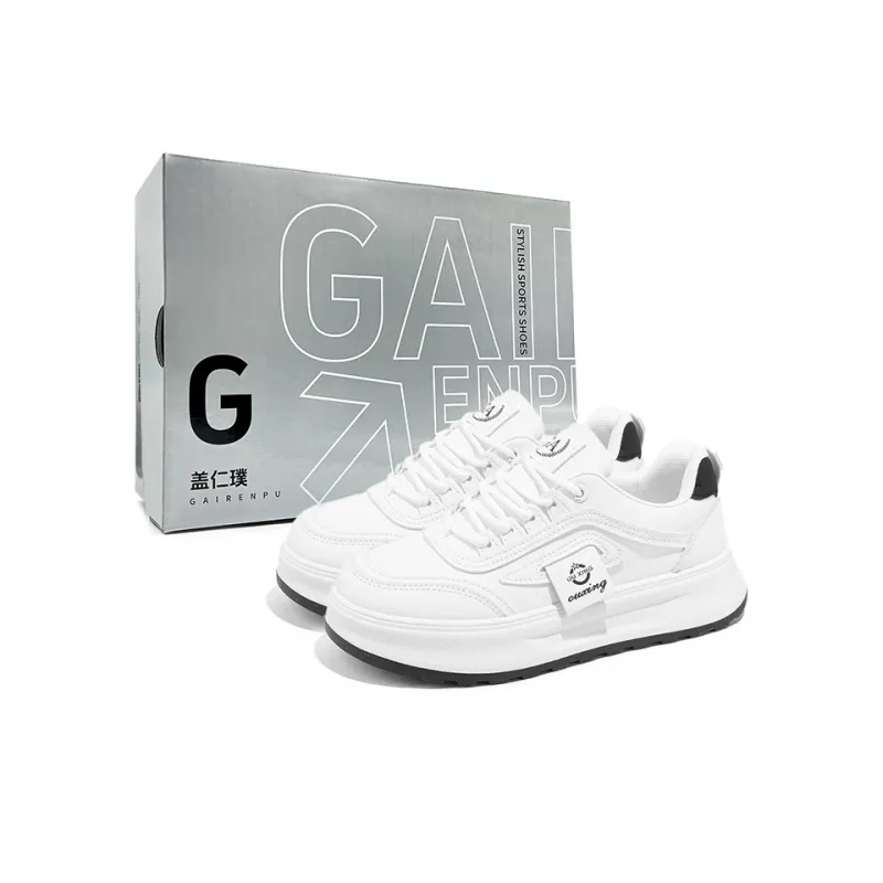 Gai Renpu Anti Slip And Wear Resistant Height Increasing Low Top Skateboard Shoes Women's-12