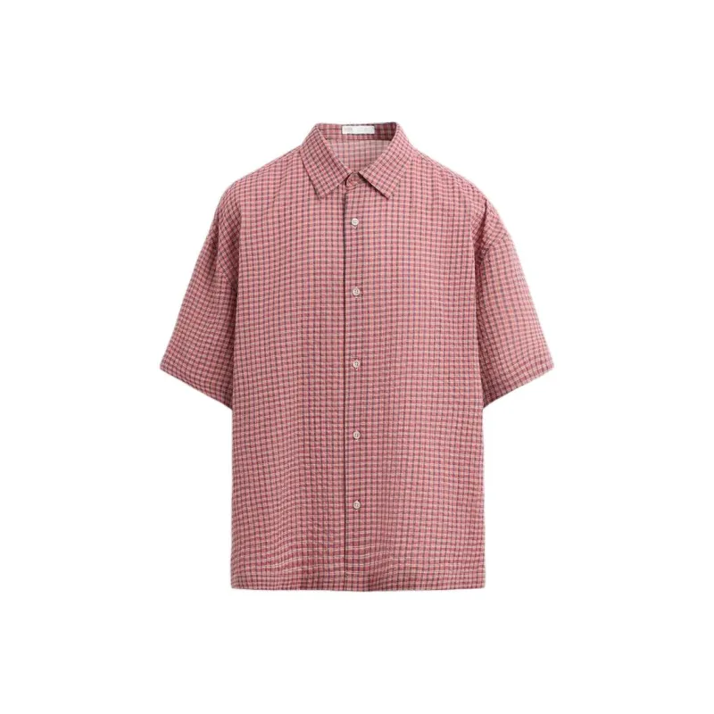 ZARA Shirts Men Rose Red-0