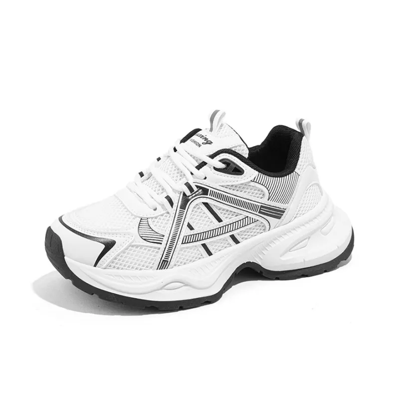 Gai Renpu Anti Slip And Wear Resistant Height Increasing Low Top Chunky Sneakers Women's-1