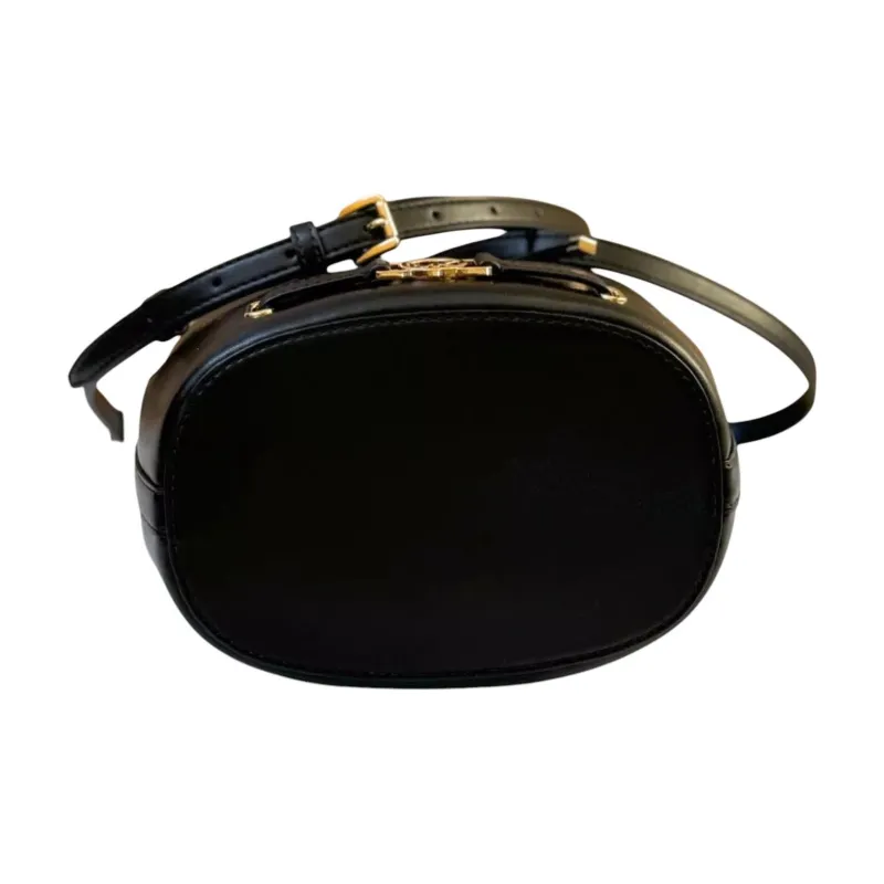 MICHAEL KORS Cow Leather Bucket Bags Shoulder Bag Crossbody Bag Handbag Medium Size Women's Black-5