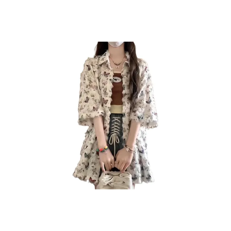 FLIM Shirts Women's Multicolor Butterfly Shirt-0