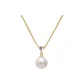 Smooth Sailing-9.5mm Round Pendant Necklace Gold
