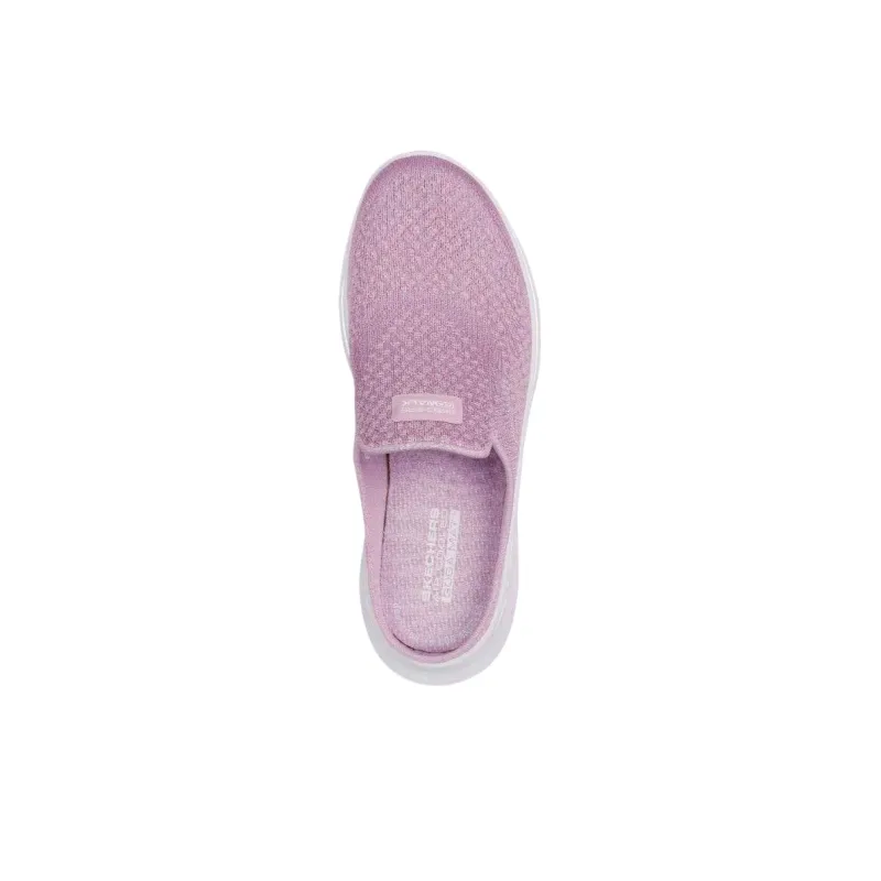 Skechers GOWALK Shock Absorbers Rebound Low Top Casual Shoes Women's Light Purple-3
