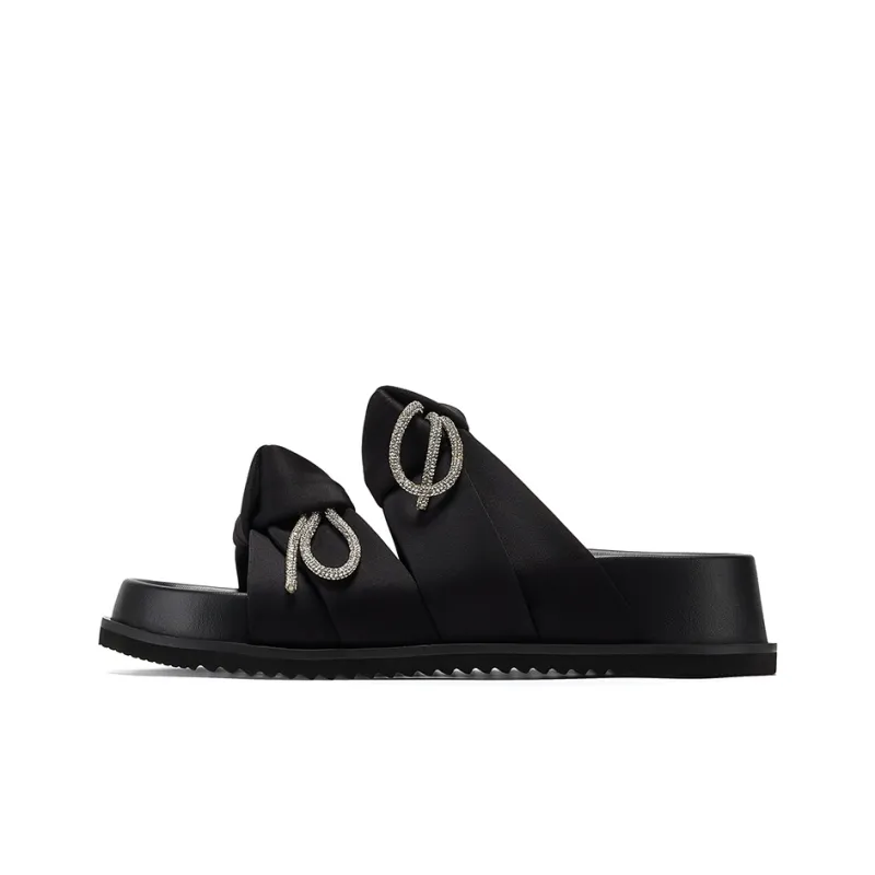 GG CC Slip Resistant Rhinestone Slide Slippers Women's-0